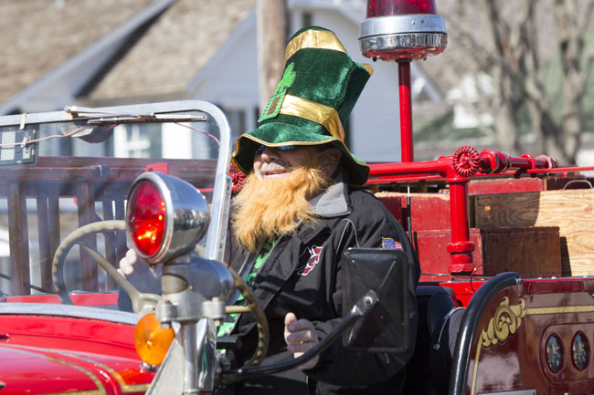 The Cutchogue St. Patrick’s Day Parade in 2014. (Credit: Katharine Schroeder, file)