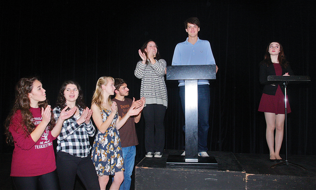 Mattituck High School performs 'The Election' beginning Thursday. (Credit: Barbaraellen Koch)
