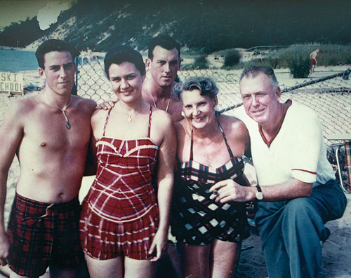 In an undated photo (from left): Joan Archard's parents, Bob and Joan O'Donnell; Ms. Archard's uncle Tom O'Donnell; and her grandparents Margaret and Edmund O'Donnell. (Credit: Courtesy photo)