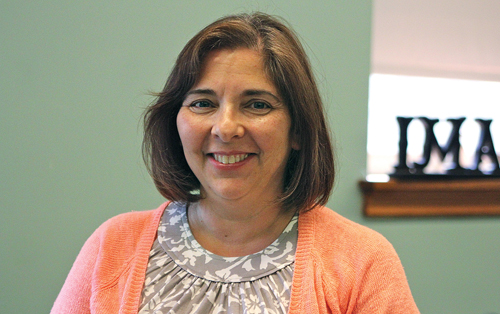 Alexandra Conloan, Our Lady of Mercy's new principal, worked as an art and Spanish teacher as St. Isidore's in Riverhead for over 13 years. (Credit: Jennifer Gustavson)