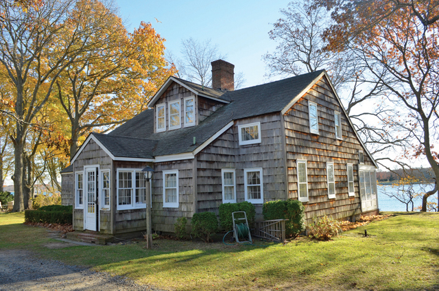 The 'Second Parsonage House' in Southold was once rotated so that the porch faced the water. (Credit: Kelly Zegers)