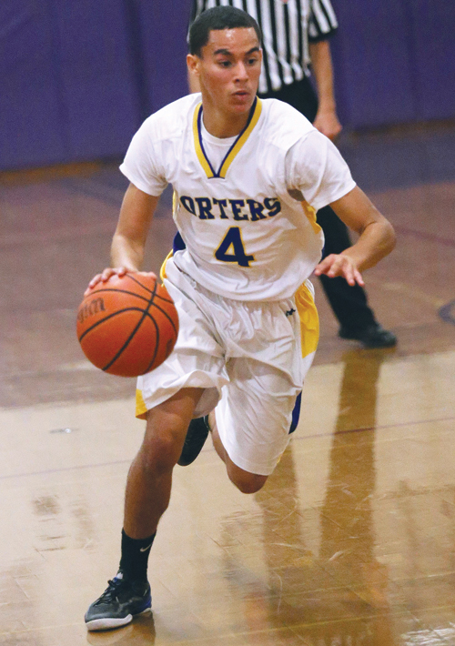Senior point guard Bayron Rivas is part of a Greenport team that has bright prospects for this season. (Credit: Garret Meade, file)