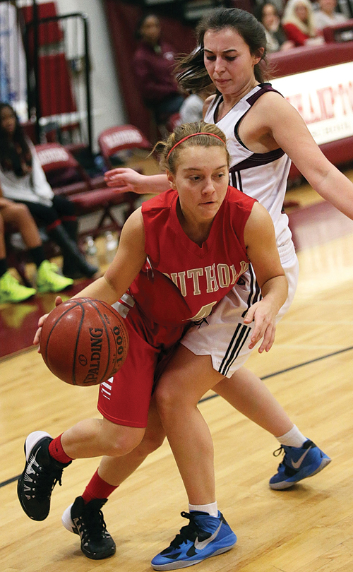 Southold/Greenport's all-conference junior guard, Madison Tabor, and her teammates are playing for a new coach, Chris Golden. (Credit: Garret Meade, file)