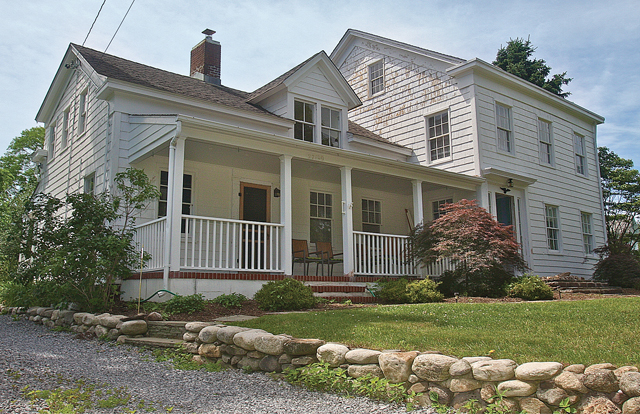 The 1845 parsonage farmhouse is owned by the Cutchogue Presbyterian Church. (Credit: Barbaraellen Koch)