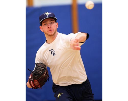 Steve Ascher said his pitching arm "never felt better" before heading to Florida for spring training in the Tampa Bay Rays system. (Credit: Garret Meade)