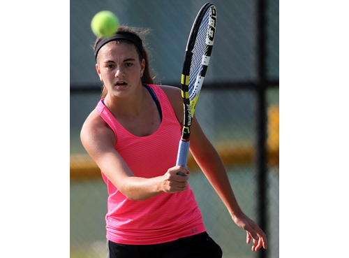 At 13 years of age, Liz Dwyer became the youngest player to ever win the women's singles title in the Bob Wall Memorial Tennis Tournament. (Credit: Garret Meade)