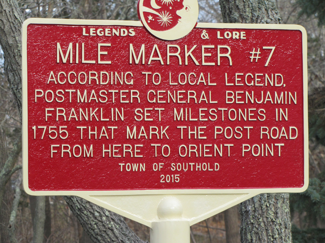 mile marker sign