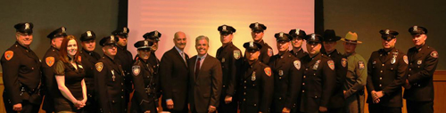 Twenty-three county cops were honored Tuesday morning. (Courtesty photo)