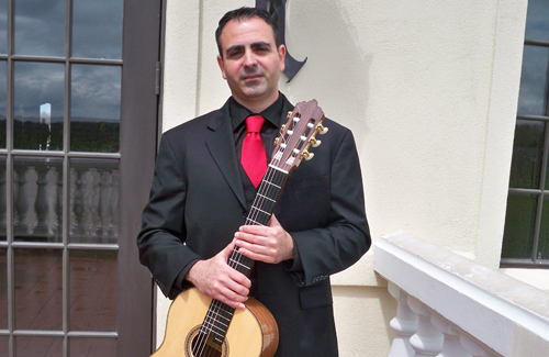 Guitarist Vito Genna of Fuerza Flamenca, which will be performing at Bedell Cellars today.