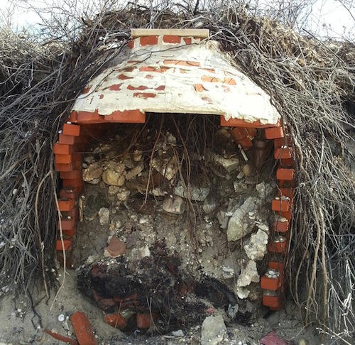 Mysterious brick oven-like objects found near Goldsmith Inlet in Peconic. (Courtesy photo)