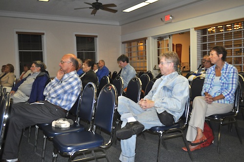 Dozens of Southold residents gathered to learn about the town's new ad hoc civic committee.  (Cyndi Murray photo)