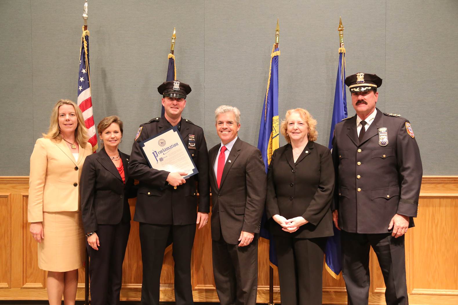 Rory Flatley (third from left) has been named a top DWI cop again. (Credit: courtesy)
