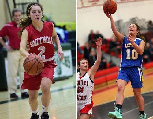 Toni Esposito of Southold and Briana Perino of Mattituck will lead their teams into the playoffs Friday. (Credit: Robert O'Rourk/Garret Meade)