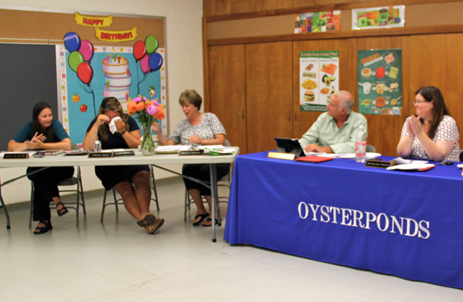 The Oysterponds School Board says goodbye to member (Credit: Claire Leaden)