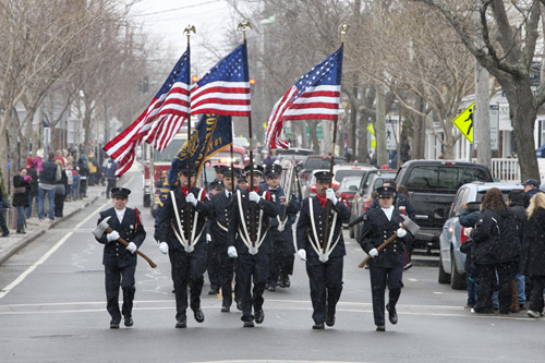 KATHERING SCHROEDER PHOTO | Greenport's 168th annual Washington's Birthday parade last year on Feb. 16.