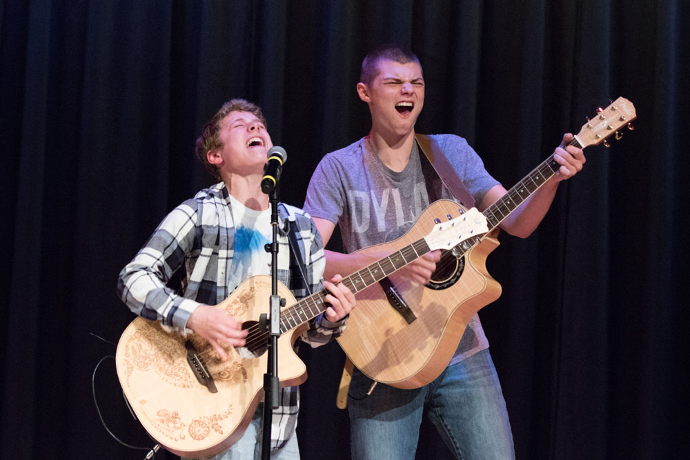 Mark Moran and Connor Vaccariello perform My Hero. (Credit: Katharine Schroeder)